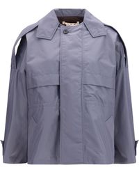 Marni - Nylon Jacket Dark Ash - Lyst