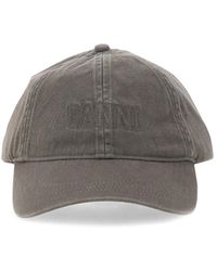 Ganni - Baseball Hat With Logo - Lyst