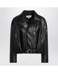 Loewe - Lambskin Biker Jacket - Lyst