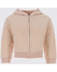 Prada - Cropped Cotton Hoodie - Lyst