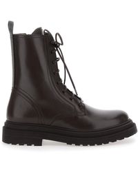 Brunello Cucinelli - Ankle Boots With Monils Detail On The Back - Lyst