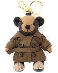 Burberry - 'Thomas City' Keychain With Bear Charm And Lobster Claw - Lyst