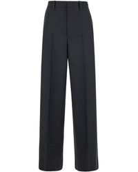 Gucci - Pants With Logo Lettering Detail On The Waist - Lyst
