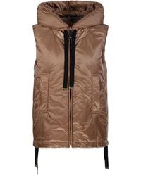 Max Mara - Water-Repellent Padded Canvas Hooded Gilet - Lyst