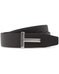 Tom Ford - Hammered Leather Belt - Lyst