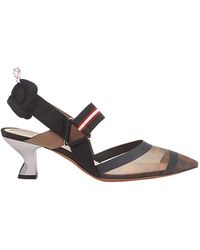 Fendi - Tech Mesh Slingback Pump - Lyst