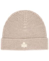 Isabel Marant - Wool Hat With Logo Patch - Lyst