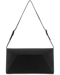 Jil Sander - Black Leather Medium File Shoulder Bag - Lyst