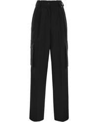 Herno - Soft Wool Cargo Pants - Lyst