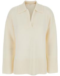 P.A.R.O.S.H. - Sweater With Polo Collar - Lyst