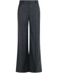 Stella McCartney - High-Waisted Wide-Leg Wool Pants With Tailored Design - Lyst