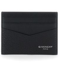Givenchy - Card Holder With V Detail And Logo Lettering On The Front - Lyst