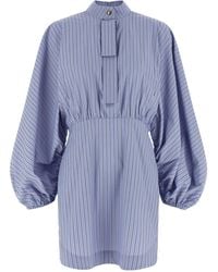 Zimmermann - 'Drawstring Stripe Mini' Dress - Lyst