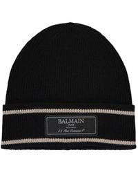 Balmain - Wool Hat - Lyst