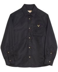 Valentino Garavani - Nylon Shirt Jacket With Vgold - Lyst