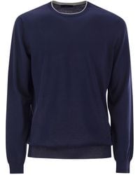 Fay - Cotton Crew Neck Jumper - Lyst