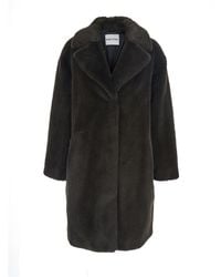 Stand Studio - Stand 'Camille' Coat With Wide Notched Revers And Front Concealed Closure - Lyst