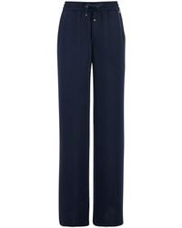 Herno - Pants With Drawstring Elastic Waist And Logo Plaque On The Drawstring - Lyst