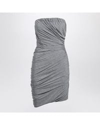 The Attico - Draped Viscose Mini Dress - Lyst