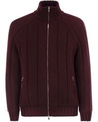 Brunello Cucinelli - Cashmere Knit Down Jacket With Zip - Lyst