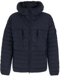 Stone Island - Down Jacket With High Collar And Long Sleeves - Lyst