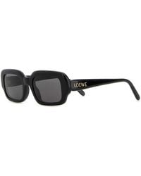 Loewe - Rectangular Slim Sunglasses - Lyst