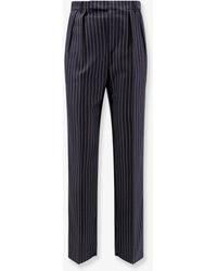 Celine - Keith Wool Trousers With Pinstripe Motif - Lyst