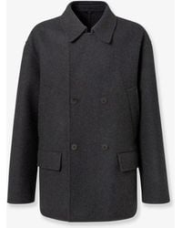 Fendi - Double-Breasted Wool Felt Peacoat - Lyst