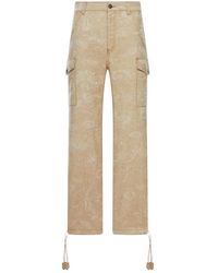 Etro - Jacquard Cargo Trousers With Floral Pattern And Drawstring - Lyst