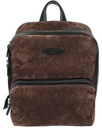 Brioni - Via Veneto Suede Leather Backpack - Lyst