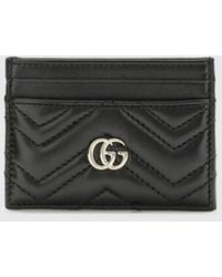 Gucci - Gg Marmont Matelassé Nappa Card Holder - Lyst