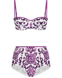【関税＆送料込み】Dolce & Gabbana Majolica Print Bikini Sw m_5000602583_08?$Thumbnail$