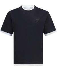 Prada - Double Layer T-Shirt - Lyst
