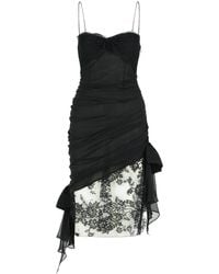 Alessandra Rich - Silk Mini Dress - Lyst