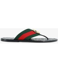 Gucci - Riviera Leather Sandals - Lyst