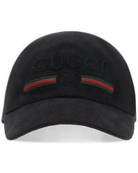 Gucci - Cotton Baseball Cap With Embroidery - Lyst