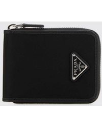 Prada - Re-Nylon Wallet With Logo - Lyst