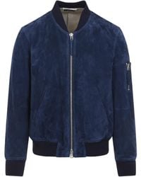 Tom Ford - Soft Suede Bomber - Lyst