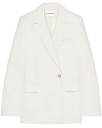 Givenchy - Double-Breasted Wool And Mohair Cocoon Jacket - Lyst