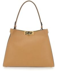 Fendi - Way Tote Bag With Removable Handle And Turn Lock - Lyst