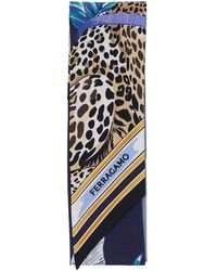 Ferragamo - Scarf Printed Silk - Lyst