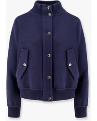 Dior - Dior Virgin Wool And Silk Bomber With Dior Oblique Internal Motif - Lyst