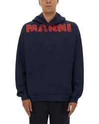 Marni - Sweatshirt With Maxi Logo Print - Lyst