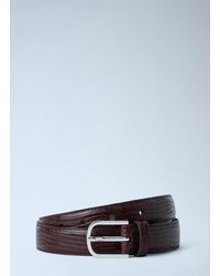 TOTEME - Slim Lizard-Embossed Belt - Lyst