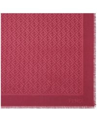 Fendi - Ff Silk And Wool Shawl - Lyst