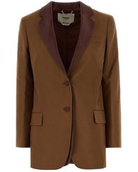 Fendi - Caramel Wool Blend Blazer - Lyst