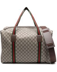 Gucci - Medium Web-Stripe Duffle Bag - Lyst