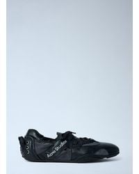 Acne Studios - Leather Lace-Up Sneakers - Lyst