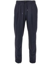 Herno - Technical Poplin Pants With Drawstring - Lyst