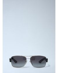 Prada - Linea Rossa Logo Motif Sunglasses - Lyst